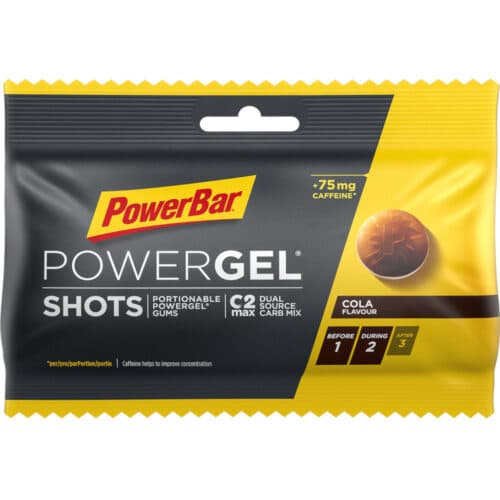 PowerBar PowerGel Shots Koffein Vingummi Cola