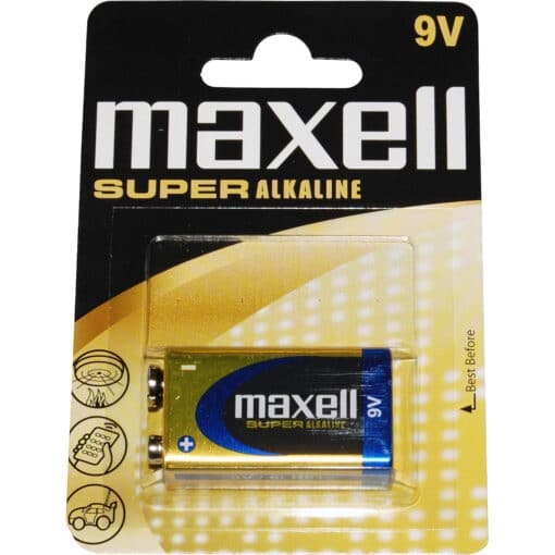Maxell 6LR61 9v Alkaline Batteri