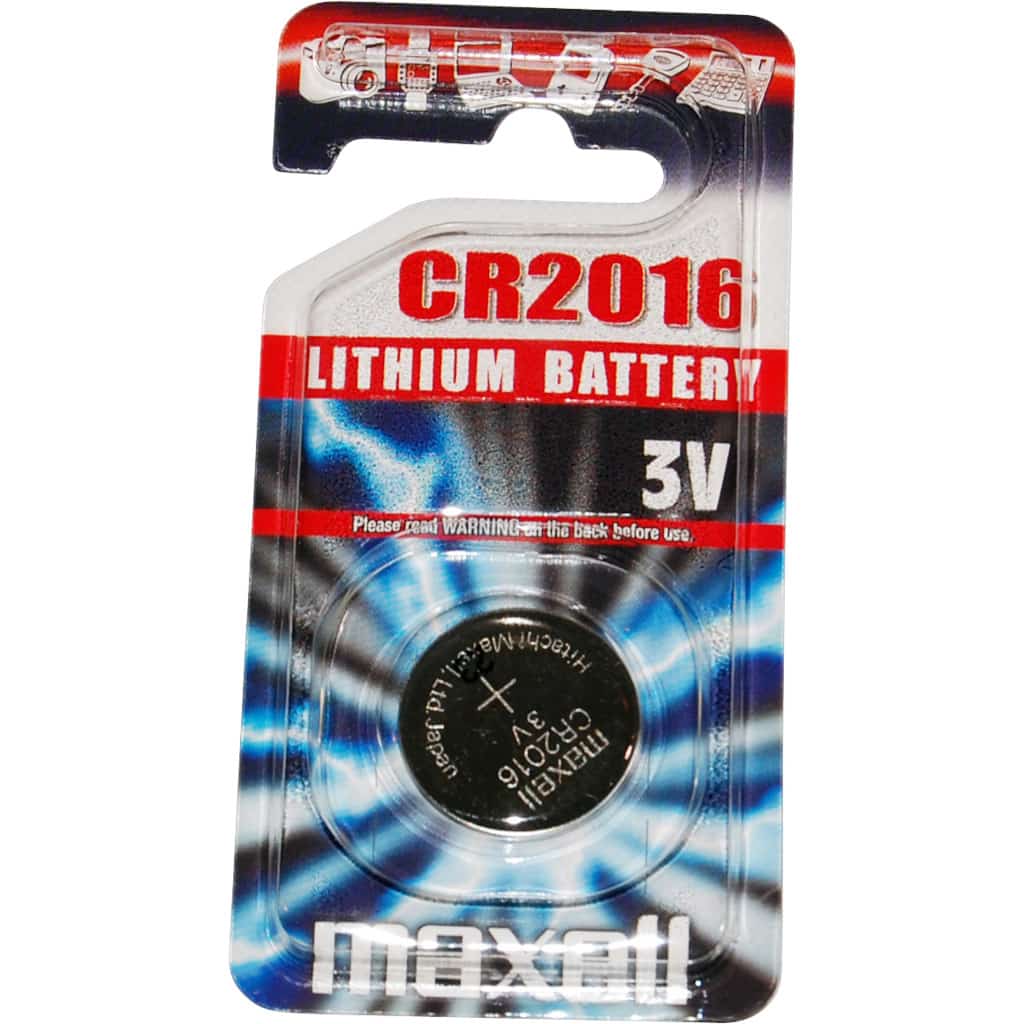 Billede af Maxell CR2016 Lithium 3v Batteri hos Dania Bikes
