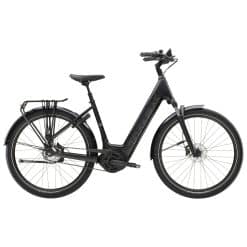 Trek District+ 4 Lowstep Elcykel trek black satin 545wh