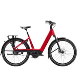 Trek Charter+ 4 Enviolo Belt 800 Lowstep Elcykel fury red